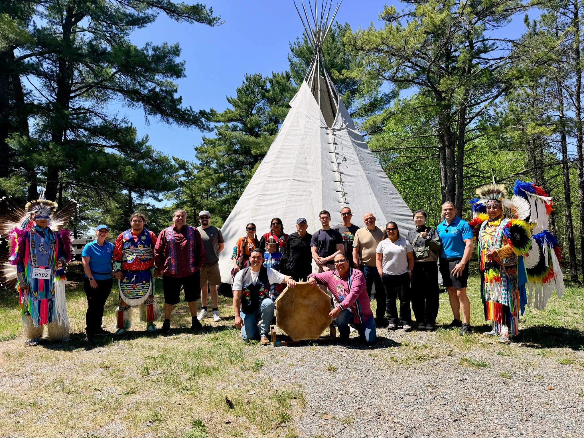 Thrive Tours and FAM Tour participants gathered at Garden River